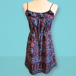 American Eagle Ruffle Detail Tie Back Dress Size Small